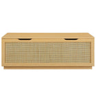 Modway Soma 47" Rattan Storage Bench - Oak-Assembly Required