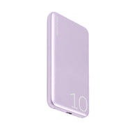 LOGiiX Piston Power 10000 mAh Aluminium Power Bank - Lavender-Compact and stylish aluminium 10,000 mAh power bank with USB Power Delivery
