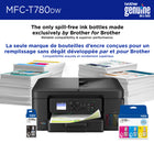 Brother - MFC-T780DW Imprimante tout-en-un à jet d’encre couleur sans fil INKvestment Tank avec impression recto vers et 3 ans d’encre-Gestion à distance avec Brother Mobile Connect