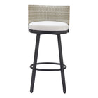 Zuo Midnight Wave Barstool - White-Removable and washable cushion cover