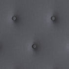 Flash Furniture - Lit plateforme Roxbury très grand touffeté en tissu gris clair-Pattes rondes soulevées