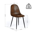 Homy Casa Upholstered Guest & Reception Chairs - Brown Fabric - 4 Pack-4-pack for value and versatility: Great for family meals, meetings, or office use.