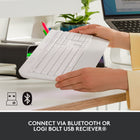 Logitech Signature K650 Comfort Full-Size Wireless Keyboard with Wrist Rest - Off-White-Works on multiple platforms: Signature K650 Logitech Wireless Keyboard works with multiple operating systems - Windows, macOS, Chrome OS, Linux, iPadOS, iOS and Android
