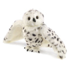 Folkmanis Snowy Owl Puppet-Special Features: Moveable wings and head rotates