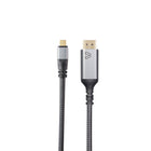 BlueDiamond Pro USB-C to HDMI 2.1 UHD 8K Cable - 10ft - Grey-48 Gbps Bandwidth: Full 48 Gbps bandwidth and HDR allow for HDMI 2.1 exclusive features such as 8K at 60Hzand 4K at 120Hz