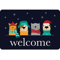 Ashley Productions The Original Fun Mat Welcome Mat - 15.5" x 23.5" - Fury Friends Welcome-Measurement & Design: The Fury Friends Welcome Mat measures 15.5" x 23.5".