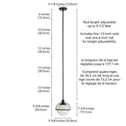 Hudson&Canal Cieonna 9.38" Wide Pendant with Glass Shade - Blackened Bronze/White Milk-Includes a 8 ft. cord, compatible with existing dimmer switches, bulbs not included