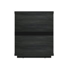 Manhattan Comfort - Table de nuit moderne Evelyn 20" à 3 tiroirs - Gris charbon-Assemblage à domicile requis Tout le matériel inclus