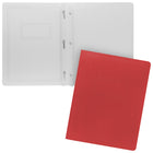 Merangue Report Covers - 11 1/2" x 9 1/8" - Red - 25 Pack-3 prong clasp to hold paper in place