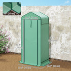 Outsunny 4 Tier Mini Greenhouse with Screen Roof - Green- 140 gsm PE cover shields plants from UV and enhances longevity
 