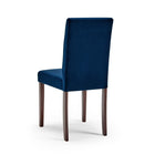 Modway Prosper 5-Piece Upholstered Velvet Dining Set - Cappuccino Navy-Durable Stain-Resistant Fabric