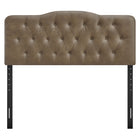 Modway Annabel Faux Leather Queen Headboard - Mushroom-Dense Foam Padded Headboard