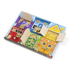 Melissa & Doug - Planche d'activités à verrous en bois-Les enfants développent leur dextérité en cherchant la solution pour ouvrir les 6 verrous de la planche d'activités