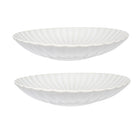 Casa Domani Solare Serving Bowl - 30cm - Cream - 2 Pack-Made of Stoneware
