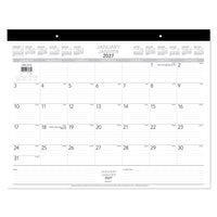 Staples 2027 Monthly Desk Pad Calendar - 17" H x 21-3/4" W - Bilingual-Page size: 17" H x 21-3/4" W