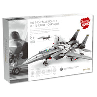 Dragon Bloks F 15 Eagle Fighter Building Block Set - 227 Pieces-Build your own fighter plane world. Have fun with family and friends