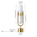 Hudson&Canal Blair Pill-Shaped Table Lamp with Milk Glass Shade - Brass/White-8