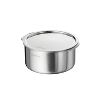 Tramontina Utsava Tri-Ply Clad Stainless Steel Covered Tope Patila-Celebrate Tradition: The tri-ply clad construction ensures even heating, perfect for traditional Indian and South Asian dishes