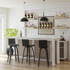 Armen Living - Vienna Tabouret de Bar Pivotant de 76 cm de Hauteur en Finition Bois Noir avec Similicuir Gris-Que vous ayez un îlot de cuisine, une table de bar, une table haute ou une péninsule, nous avons la hauteur idéale pour répondre à vos besoins.

Ce tabouret est disponible en deux options de hauteur :

66 cm (26") pour une hauteur de comptoir
76 cm (30") pour une hauteur de bar