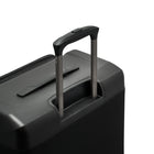 Bugatti 3-Piece Softside Luggage Set - Black-Dimensions (with wheels) -  Carry-on: 21" H x 14" W x 8.25" D, Medium: 25.25" H x 17" W x 10.75" + 2" D, Large: 29.5" H x 18.5" W x 11.75" + 2" D