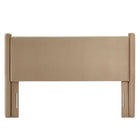 Modway Rael Performance Velvet King Headboard - Taupe-Assembly Required