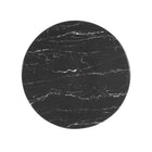 Modway Lippa 28" Round Faux Marble Dining Table - White Black-Non-Marking Felt Pad