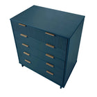Manhattan Comfort - Granville commode haute moderne 37,8" - bleu minuit-Garantie limitée du fabricant de 30 jours