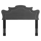 Modway Evangeline Performance Velvet King/California King Headboard - Charcoal-Dense Foam Padding