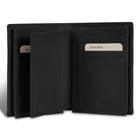 Champs Onyx Leather Vertical Wallet - Black-4 slot pockets