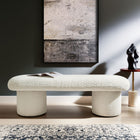 Modway Orla Chenille Upholstered Bench - Cream-Versatile Seating