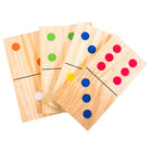 Triumph Pine Wood 28-Piece Lawn Domino Set-PERFECT INDOORS AND OUT - Play large format domino games outdoors for even more fun