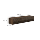 Modway Vaughn 64" Wall Mount TV Stand - Walnut-Laminate Finish