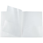 JAM Paper Heavy Duty Plastic Multi-Pocket Folders - 4 Pocket Organizer - Clear - 2 Pack-Quantity: 2 per pack | Enough to organize all your subjects & projects