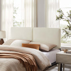Modway Lindee Boucle Fabric Full Headboard - Cream-Dense Foam Padding
