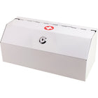Helix - Armoire à médicaments sur ordonnance verrouillable – Construction en acier robuste – Blanc-Dimensions : 11-1/4 po x 4-3/4 po x 4-1/4 po