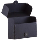 JAM Paper Kraft Portfolio with Button and String Small Wide - 4 1/4 x 6 1/4 x 2 - Black Recycled-This simple, reliable portfolio is the perfect way to carry all your files, paperwork, notebooks, and art projects