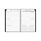 Mead 2026-27 Upper Class Student Weekly/Monthly Planner - 8½" x 6" - Black - Bilingual-Durable poly cover in black