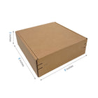Reliabag Self Seal Corrugated Literature Mailer Boxes - 8" L x 8" W x 3" H - Kraft - 40 Pack-40pcs ships flat, save storage space