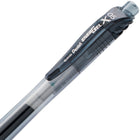 Pentel EnerGel-X Retractable Gel Roller Needle Tip - 0.5 mm - Black - 12 Pack  -550m Writing Distance