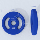Soozier - 2 x 8,8 lb disques de poids avec poignées faciles à saisir-Deux poignées facilitent la prise en main et offrent des options d'exercice variées