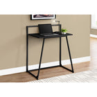 Monarch Specialties 7111 30"L Computer Desk - Juvenile Black/Black Metal-An easy to clean top and durably designed for daily use in a dorm room, student's bedroom, or small home office.