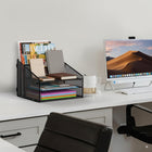 ShoppingAll Desk File Organizer with 3-Tier Paper Tray, 2 Upright Sections-6