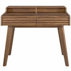 Modway Render 39.5" Writing Desk - Walnut-Assembly Required