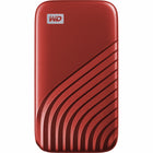 Western Digital My Passport 1TB USB 3.2 External Solid State Drive - Red-1TB storage capacity: Provides ample space for storing documents, photos, music and more