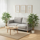 HOMCOM 4' Artificial Banyan Tree - Green - 2 Pack-Features bendable branches, letting you easily customise the tree's overall shape 