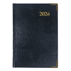 Brownline - 2026 Agenda quotidien Executive - 7-1/8 po x 4-7/8 po - Couleurs assorties - Trilingue-Reliure cousue avec couverture en cuir contrecollé