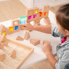 TickiT - Blocs de construction en bois - Ensemble de 39-Ces blocs de bois de plage présentent un grain de bois naturel et lisse pour favoriser la concentration calme