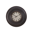 Monarch Specialties Clocks 20" Round Wall Clock - Antique Brown-Trendy with a vintage vibe, this 20" round wall clock in a stylish antique brown finish fits seamlessly in transitional style home decors