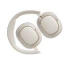 Edifier ES850NB Hi-Res Audio Wireless Bluetooth Multipoint Touch Control Over-Ear Headphones - Ivory-Touch-to-Chat, simply touch and hold the right ear cup to pause the audio for conversation, release to resume playback instantly. 
