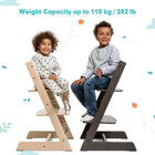 MotionGrey Blessy Wooden High Chair - Adjustable Baby & Toddler Dining Chair for Age 6 Months+ - Wood-5